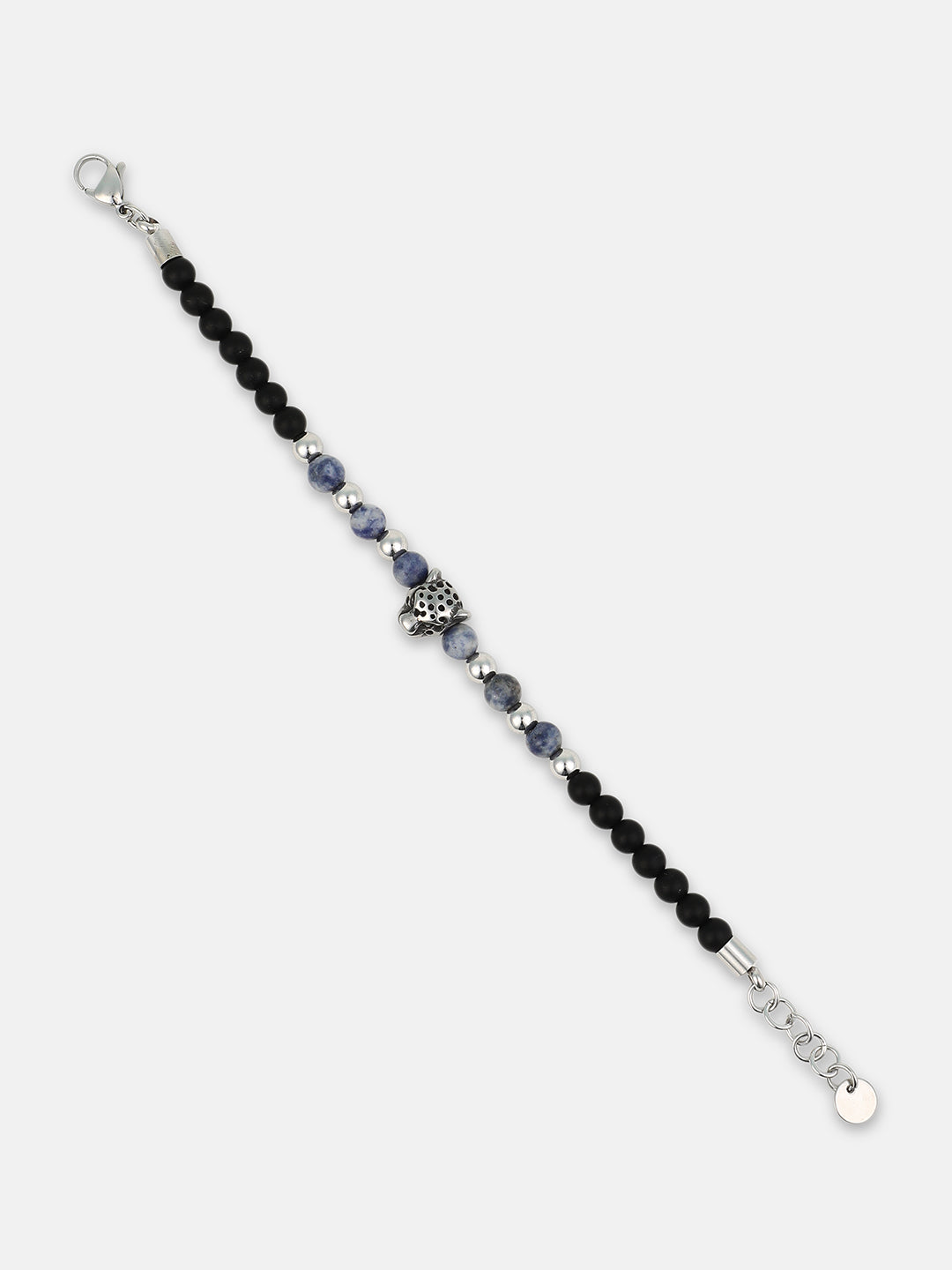 The Pantha Beaded Bracelet - Navy Blue