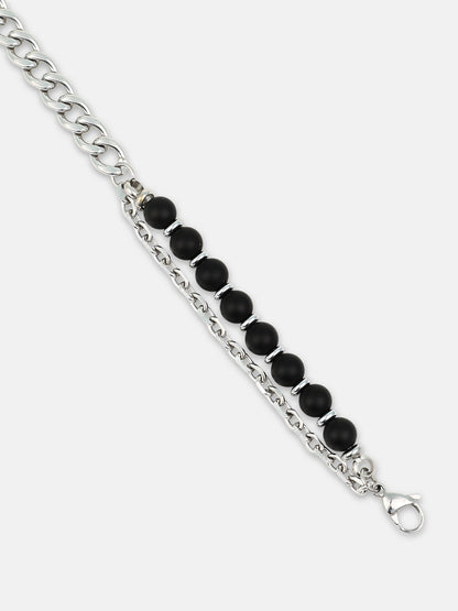 The Boho Beaded Bracelet - Onyx Black