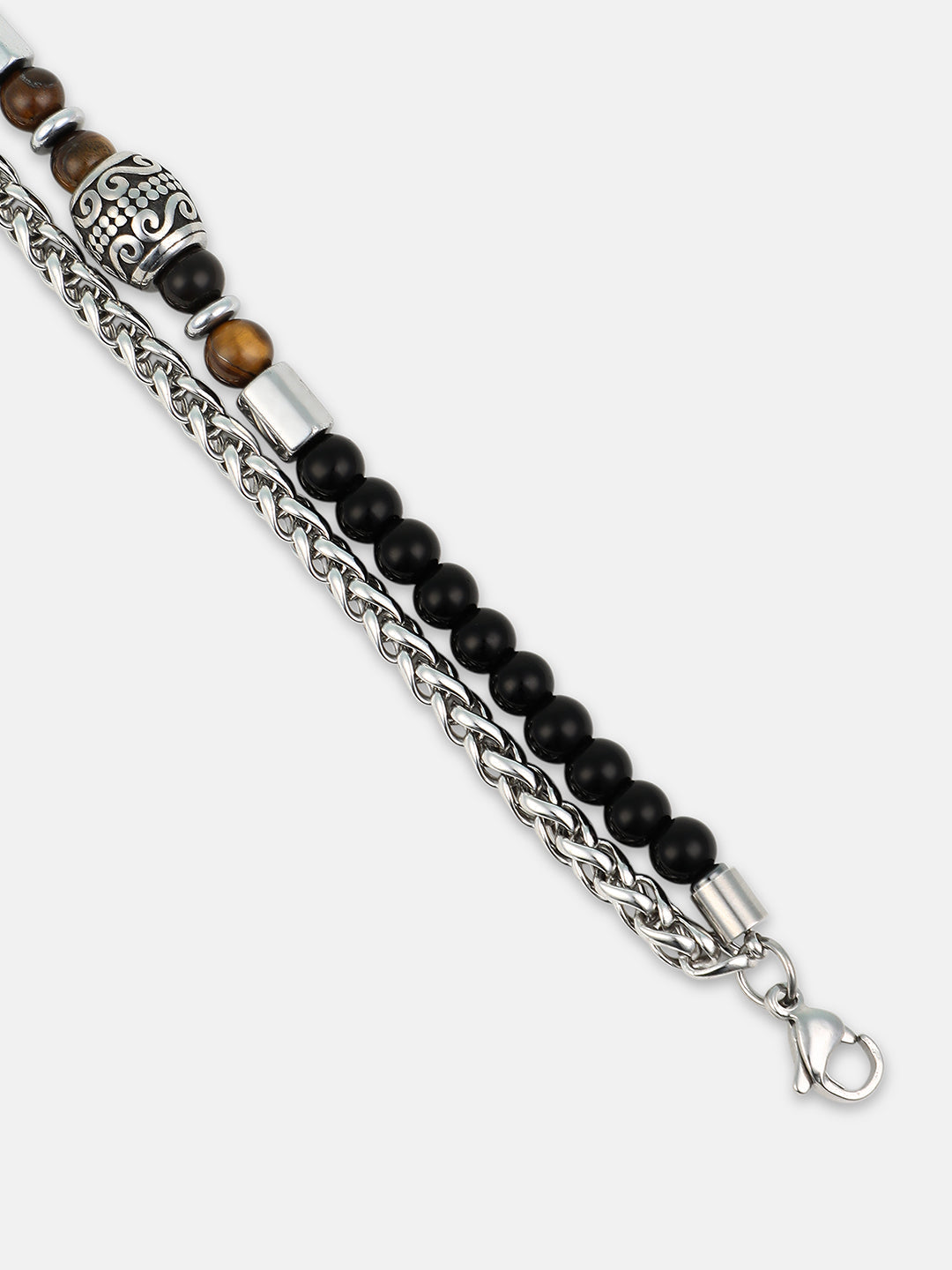 The Aztec Beaded Bracelet - Onyx Black