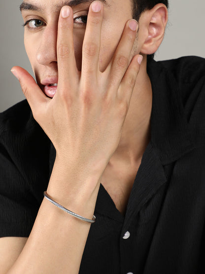 The Orb Cuff Bracelet - Metallic Silver