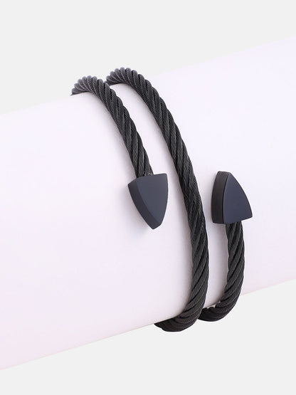The Rope Wrap Bracelet - Onyx Black