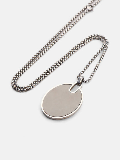 The Circular-Plate Pendant Necklace