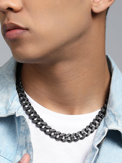 The Bijou Chain Necklace - Midnight Black