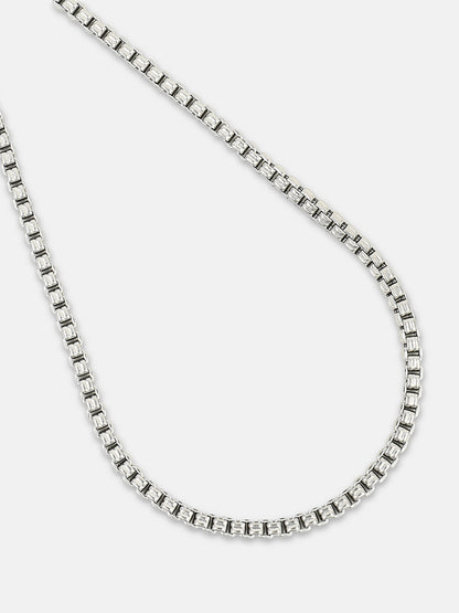 The Industrial Chain Necklace - Metallic Silver