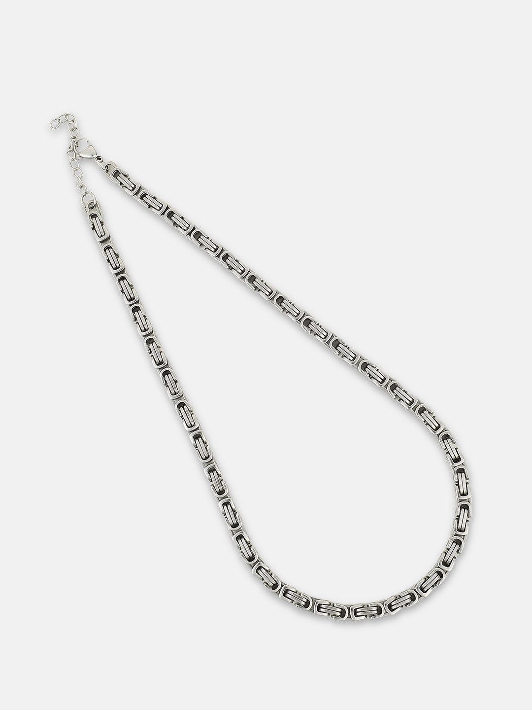 The Cycle Chain Necklace - Metallic Silver