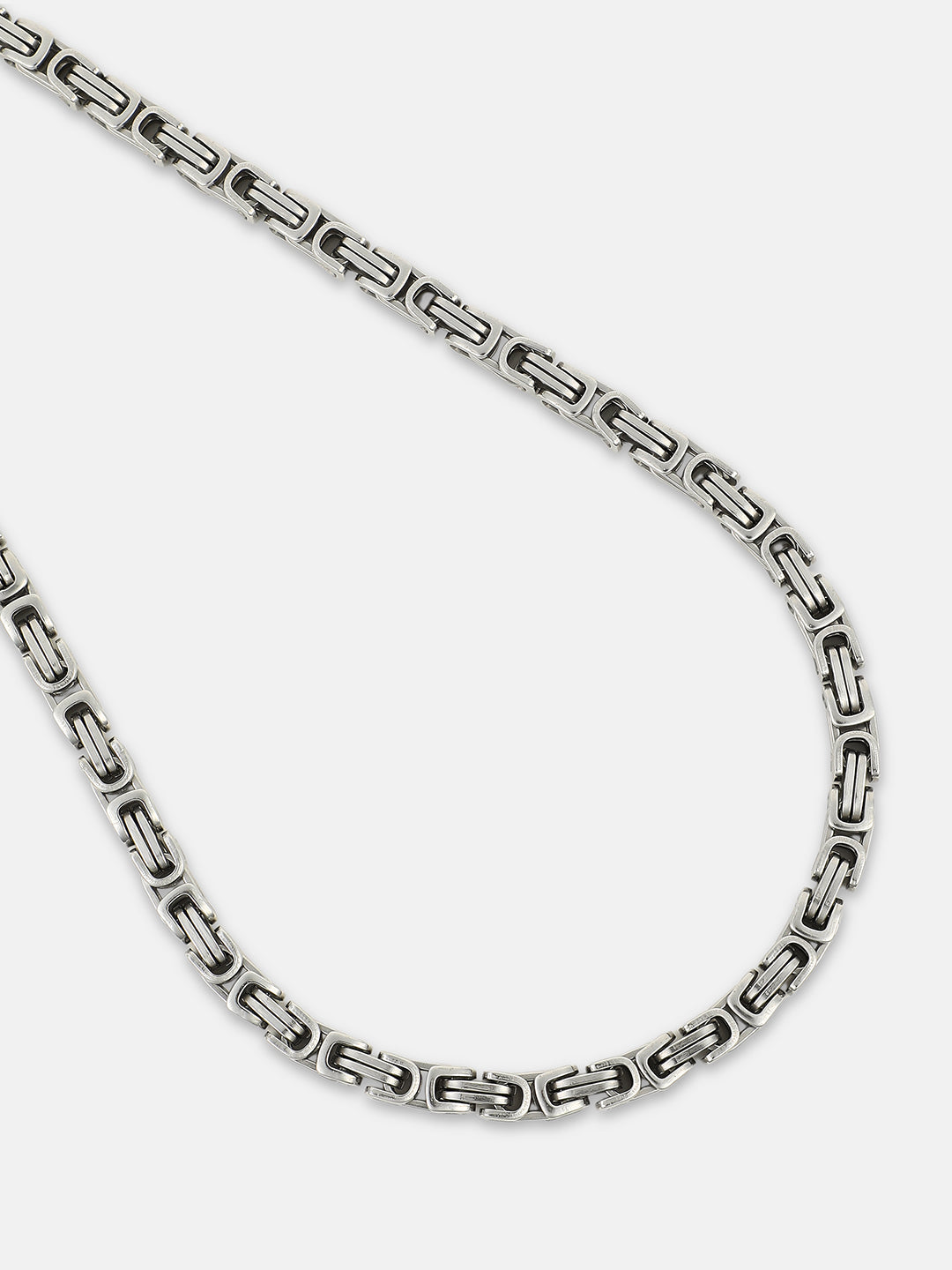 The Cycle Chain Necklace - Metallic Silver