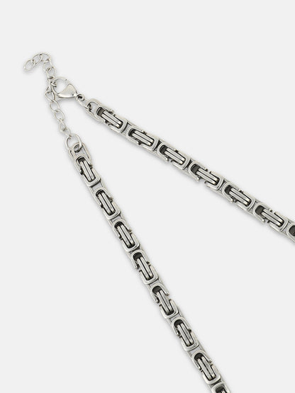The Cycle Chain Necklace - Metallic Silver