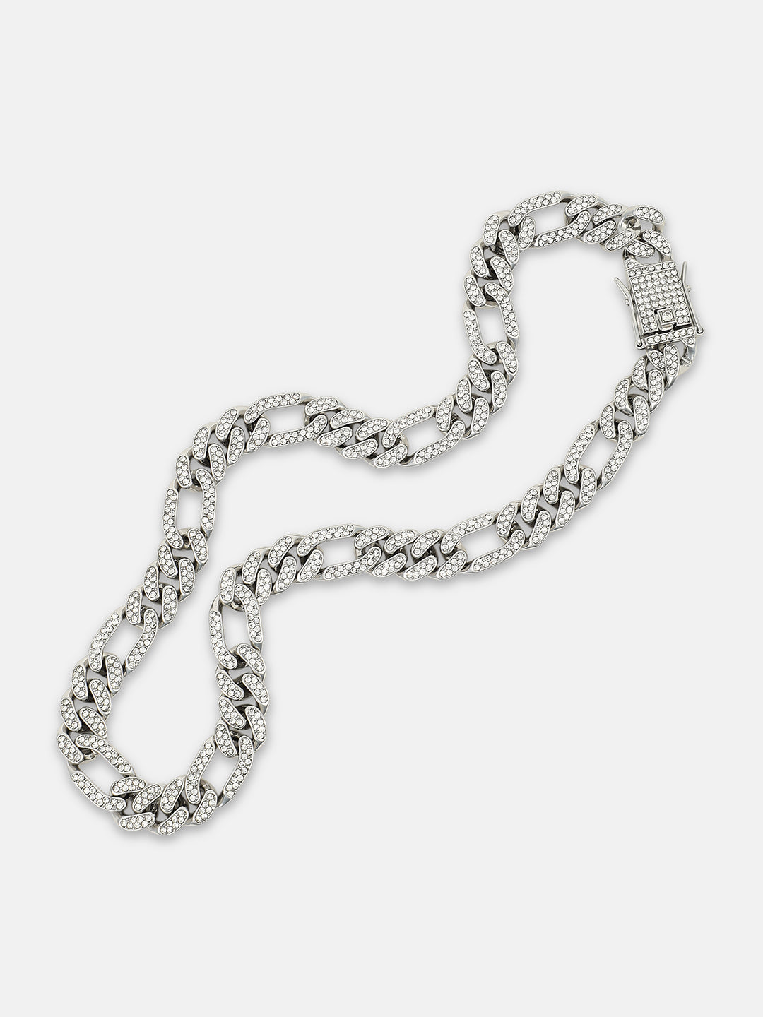 The Flatten-Bijou Chain Necklace - Metallic Silver