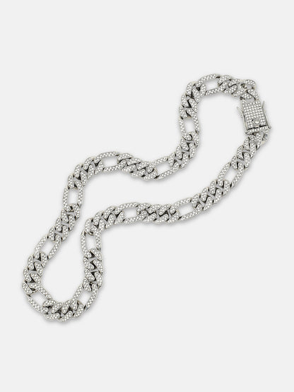 The Flatten-Bijou Chain Necklace - Metallic Silver