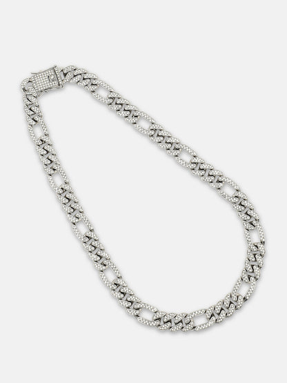 The Flatten-Bijou Chain Necklace - Metallic Silver