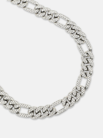 The Flatten-Bijou Chain Necklace - Metallic Silver
