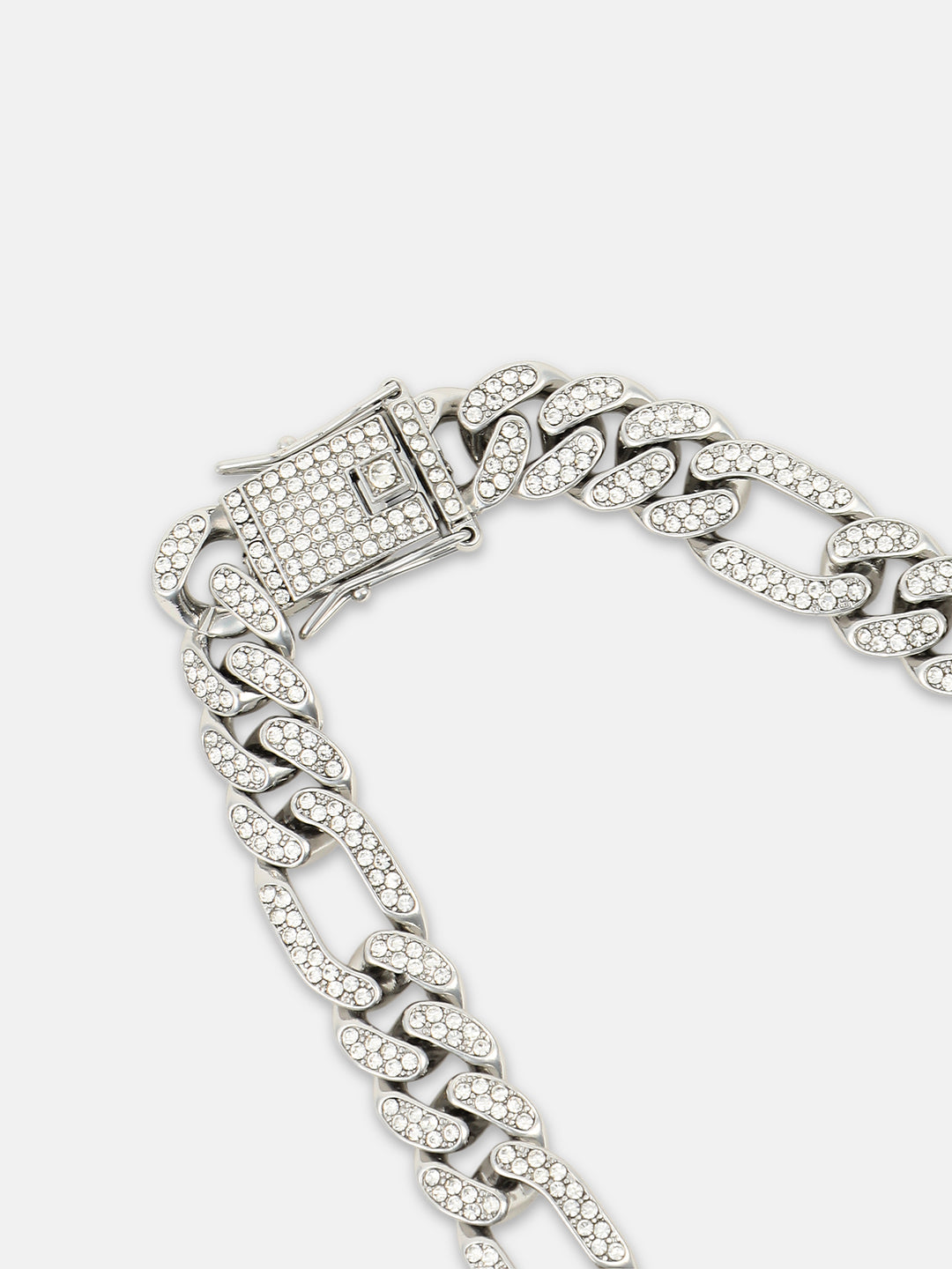 The Flatten-Bijou Chain Necklace - Metallic Silver