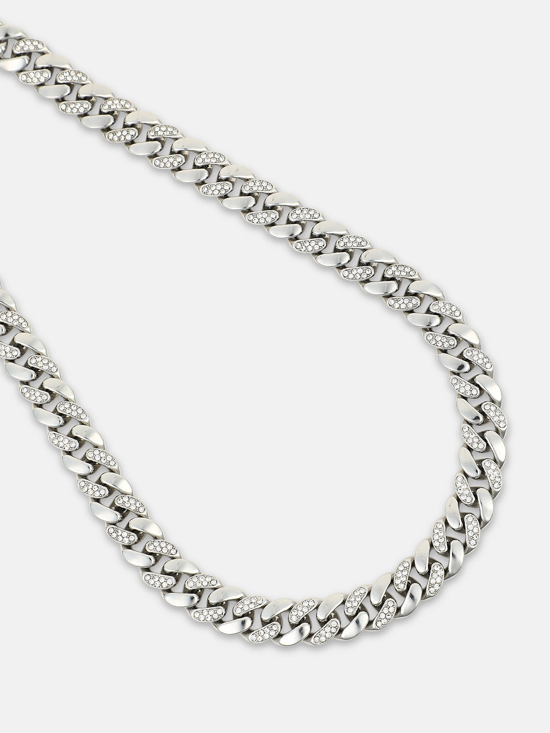 The Alt-Bijou Chain Necklace - Metallic Silver