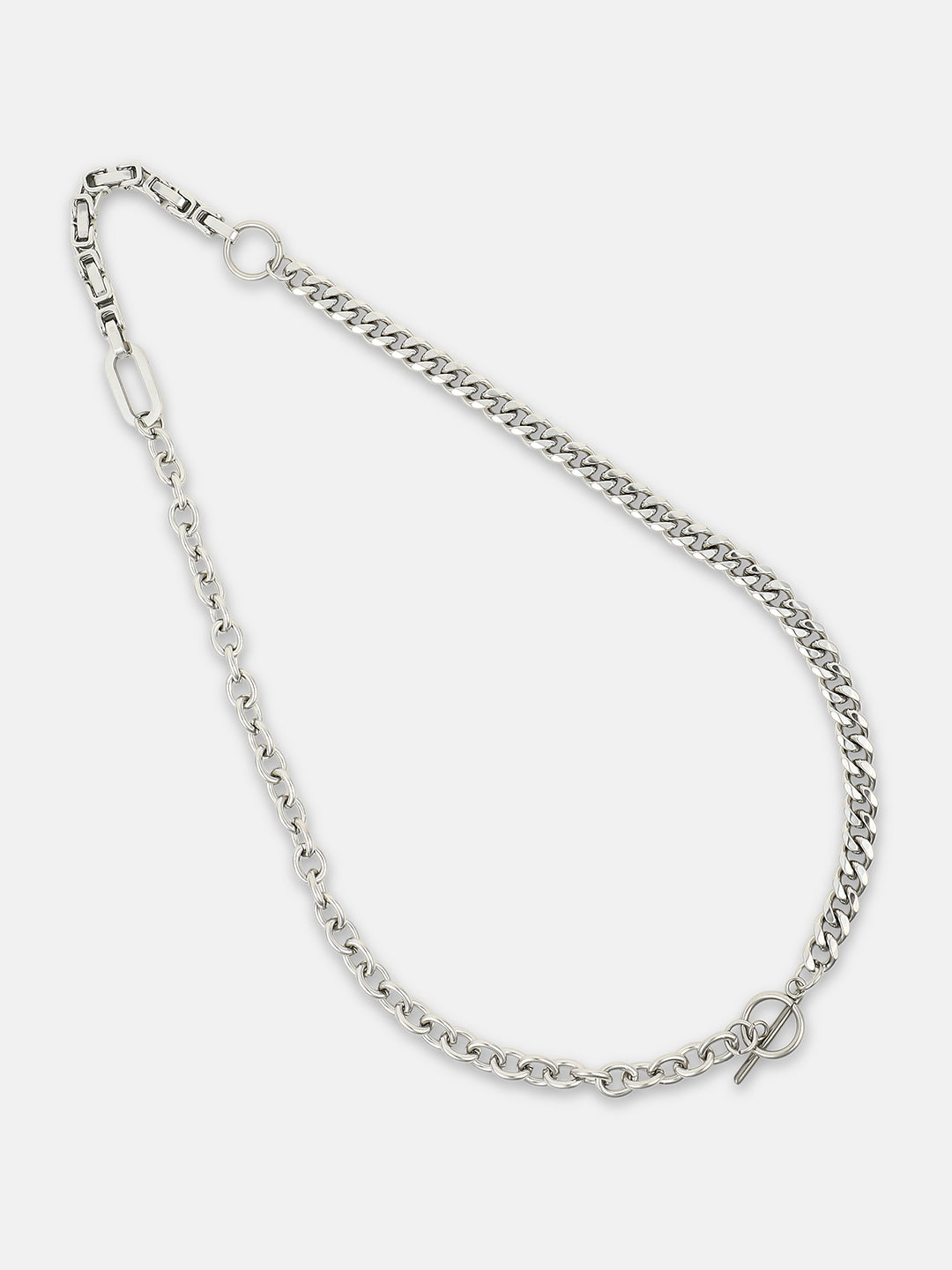 The Mechanical Chain Necklace - Metallic Silver