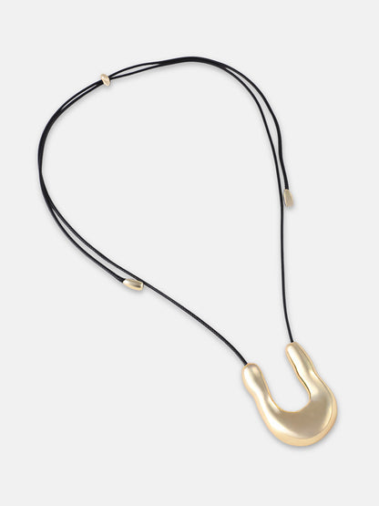 The Houston Pendant Necklace California Gold