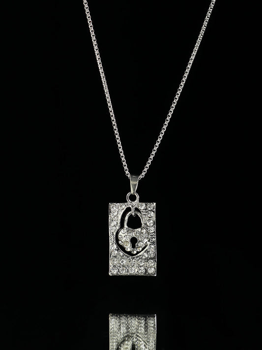 Men's Lockheart Pendant Necklace - Silver