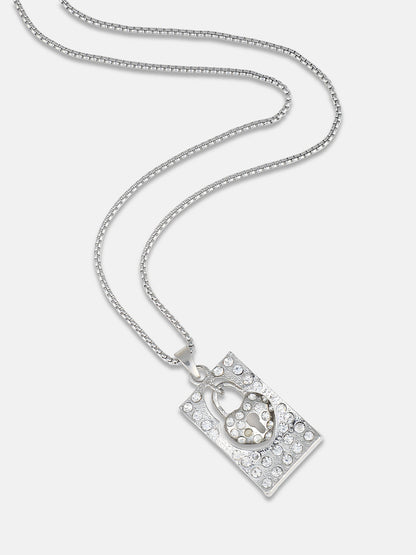 Men's Lockheart Pendant Necklace - Silver