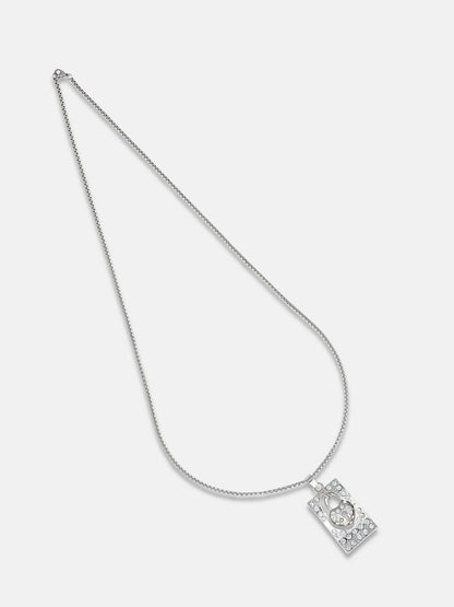 Men's Lockheart Pendant Necklace - Silver