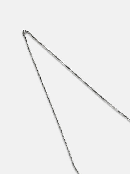 Men's Bullet Pendant Necklace - Silver