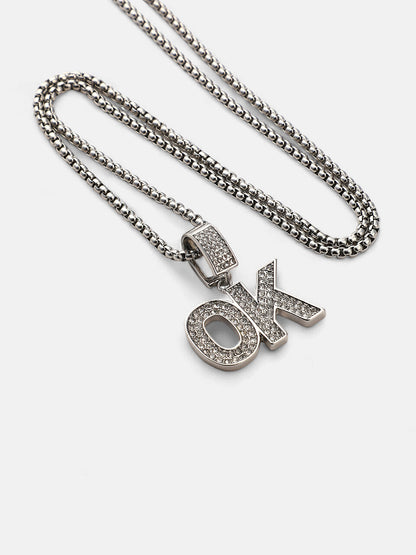 The OK Pendant Necklace