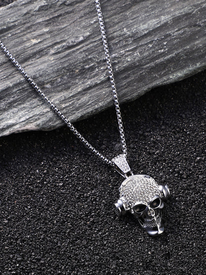 The Skull Music Pendant Necklace