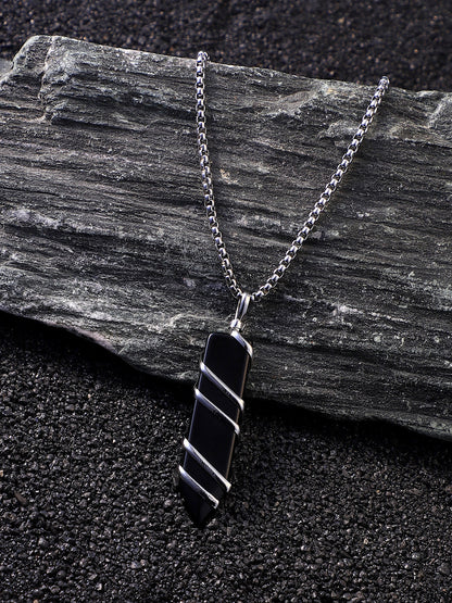 The Swirl Crystal Pendant Necklace
