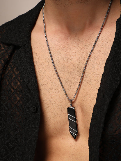 The Swirl Crystal Pendant Necklace