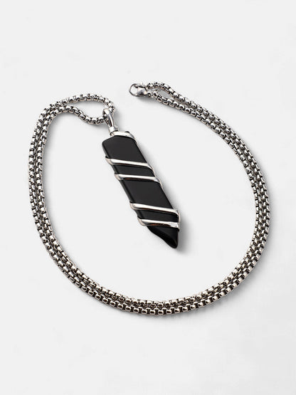 The Swirl Crystal Pendant Necklace