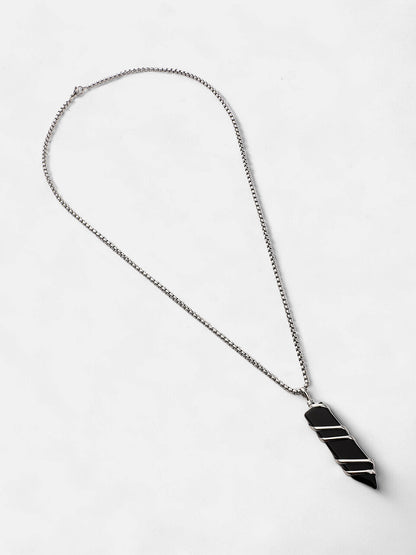 The Swirl Crystal Pendant Necklace