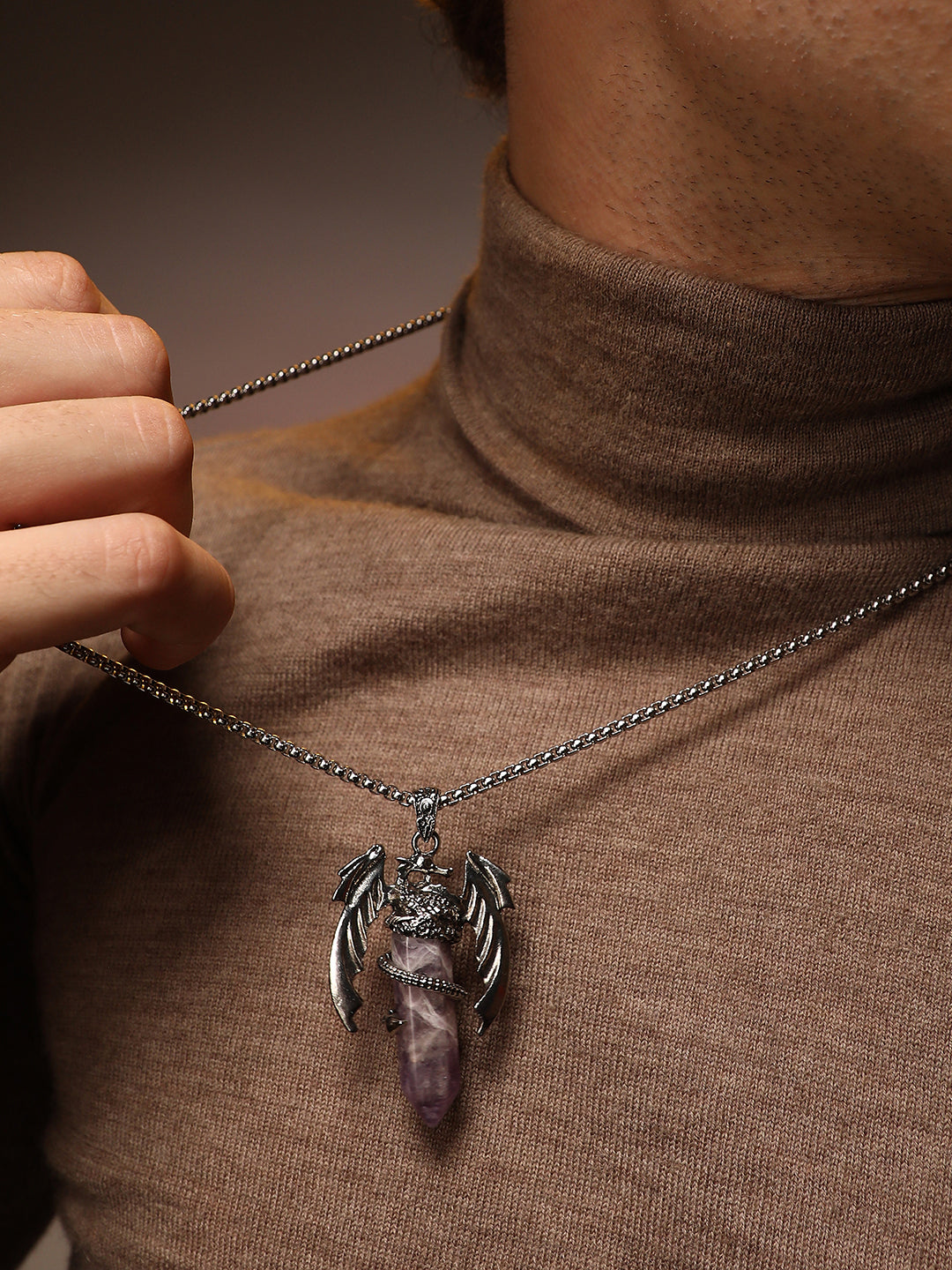 The Wing Crystal Pendant Necklace