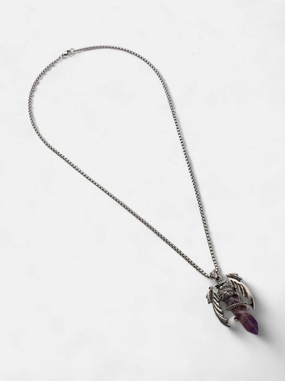 The Wing Crystal Pendant Necklace