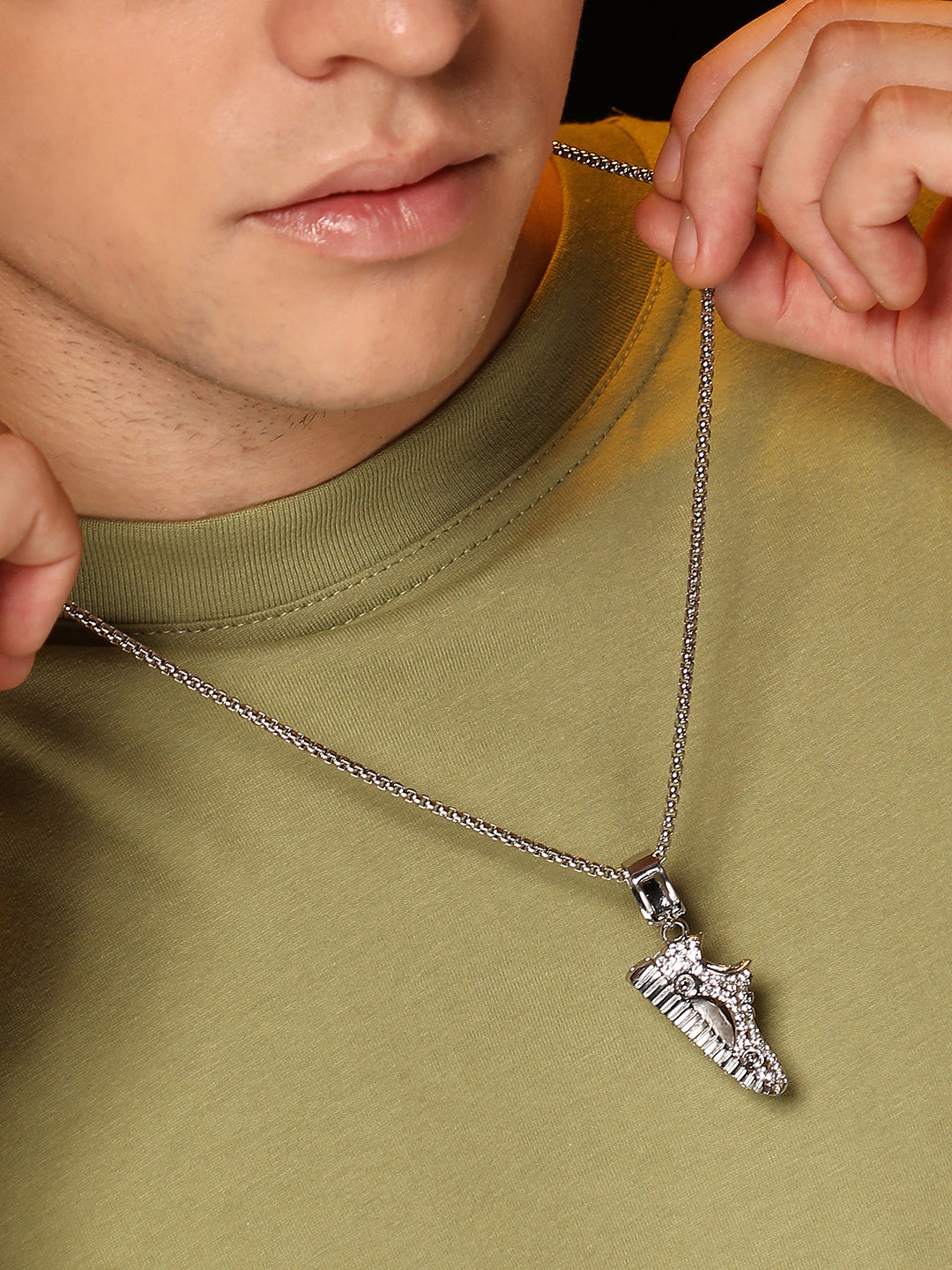 The Sneaker Pendant Necklace