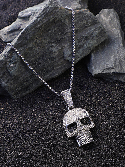 The Bling Skull Pendant Necklace