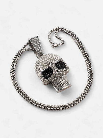 The Bling Skull Pendant Necklace
