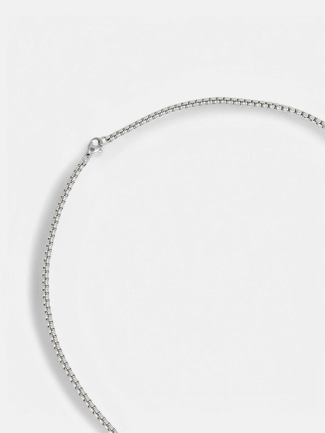 The Prism Edge Pendant Necklace - Metallic Silver