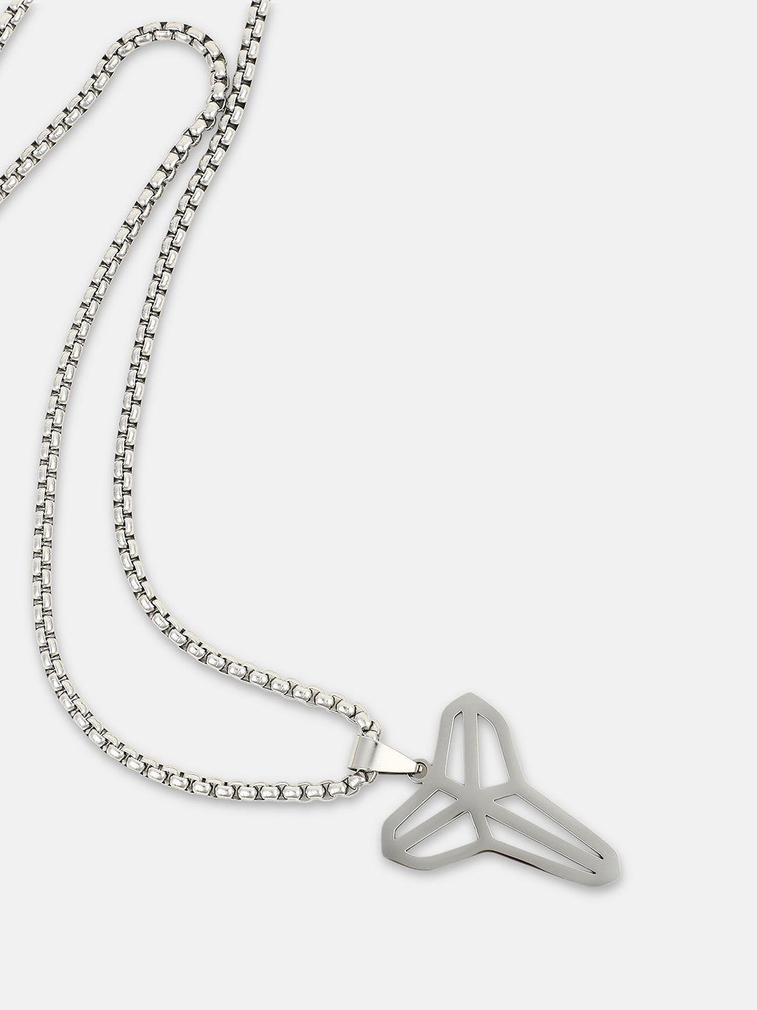 The Trinity Pendant Necklace - Metallic Silver