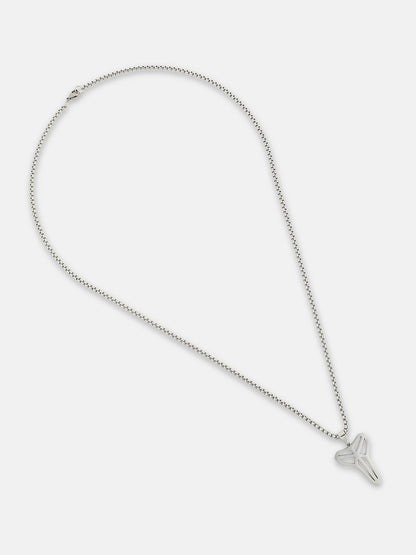 The Trinity Pendant Necklace - Metallic Silver