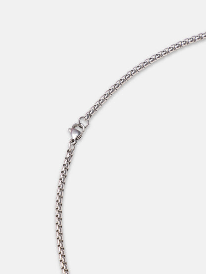 The Bullet Pendant Necklace - Metallic Silver