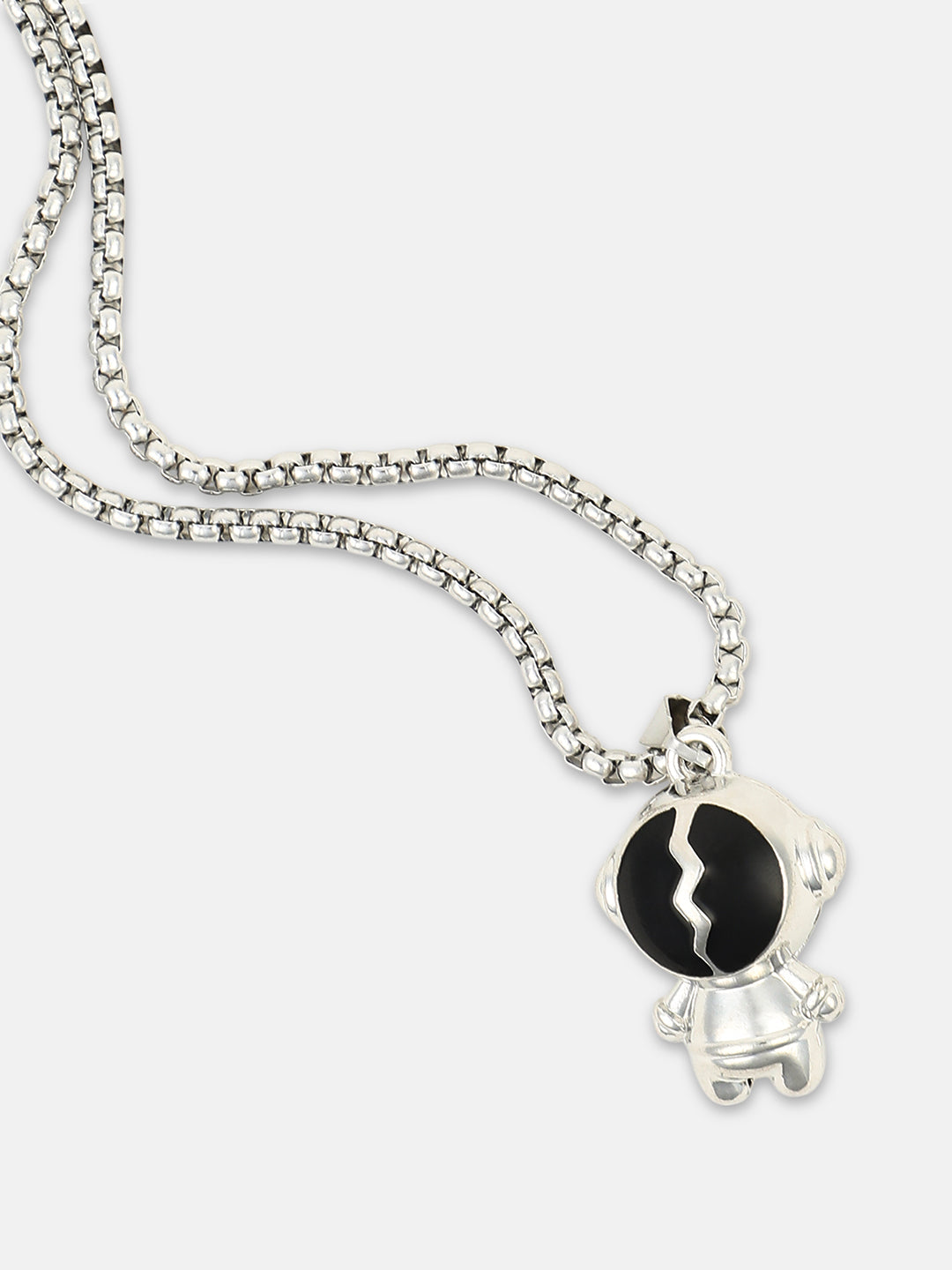 The Astro Pendant Necklace - Metallic Silver