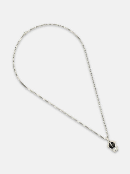 The Astro Pendant Necklace - Metallic Silver