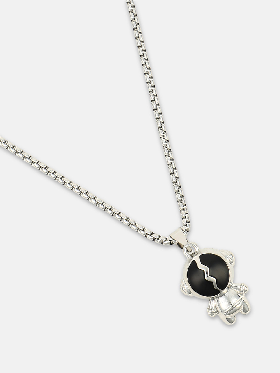The Astro Pendant Necklace - Metallic Silver