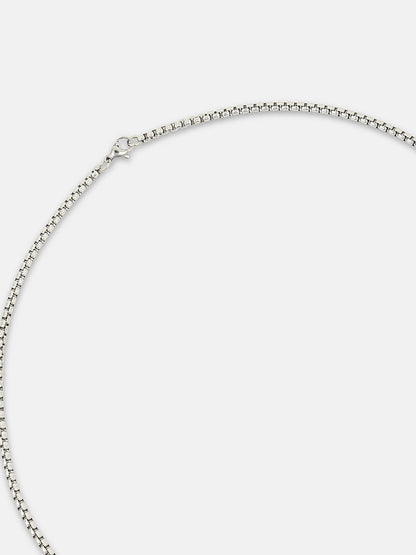 The Winged Pendant Necklace - Metallic Silver