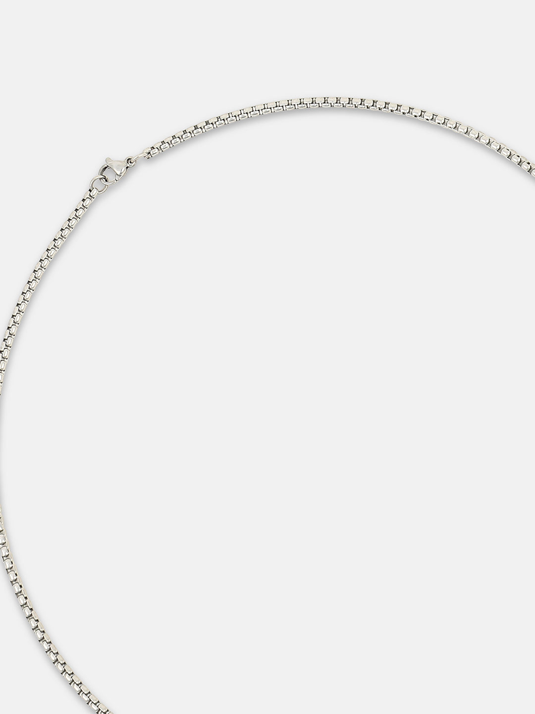 The Robo Pendant Necklace - Metallic Silver
