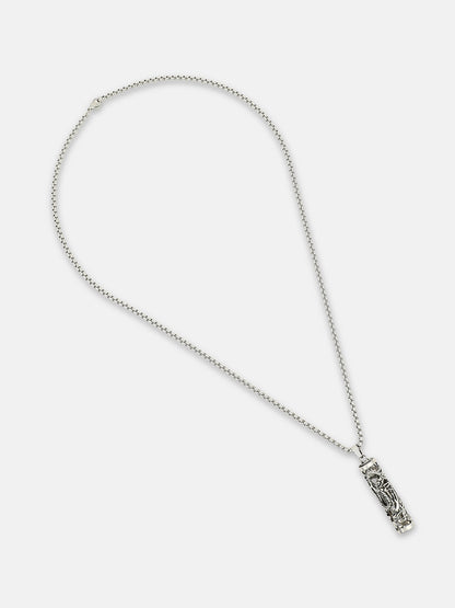 The Slayer Pendant Necklace - Metallic Silver