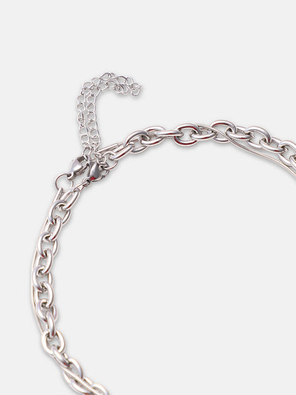 The Oriental Pendant Necklace - Metallic Silver