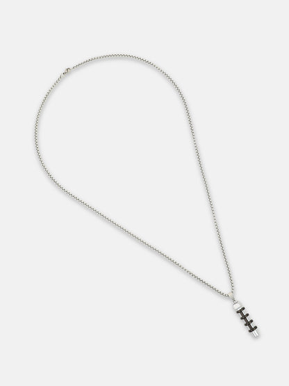 The Torque Pendant Necklace - Metallic Silver