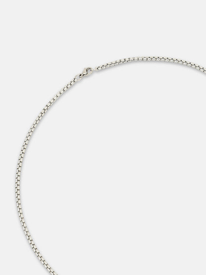 The Torque Pendant Necklace - Metallic Silver
