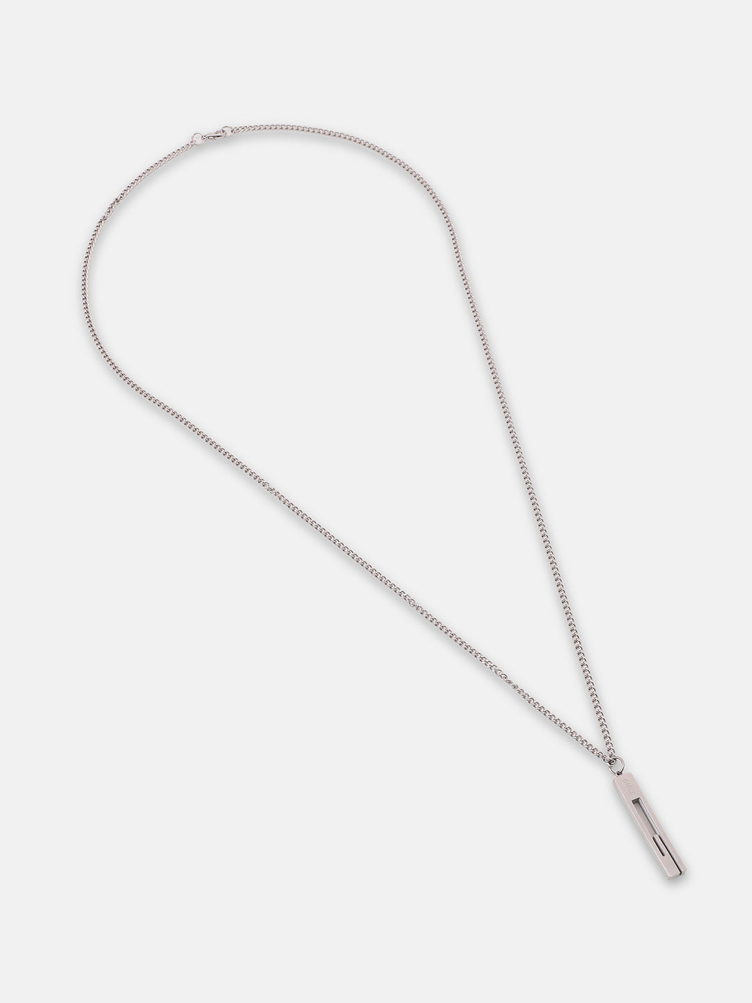 The Swirl Pendant Necklace - Metallic Silver