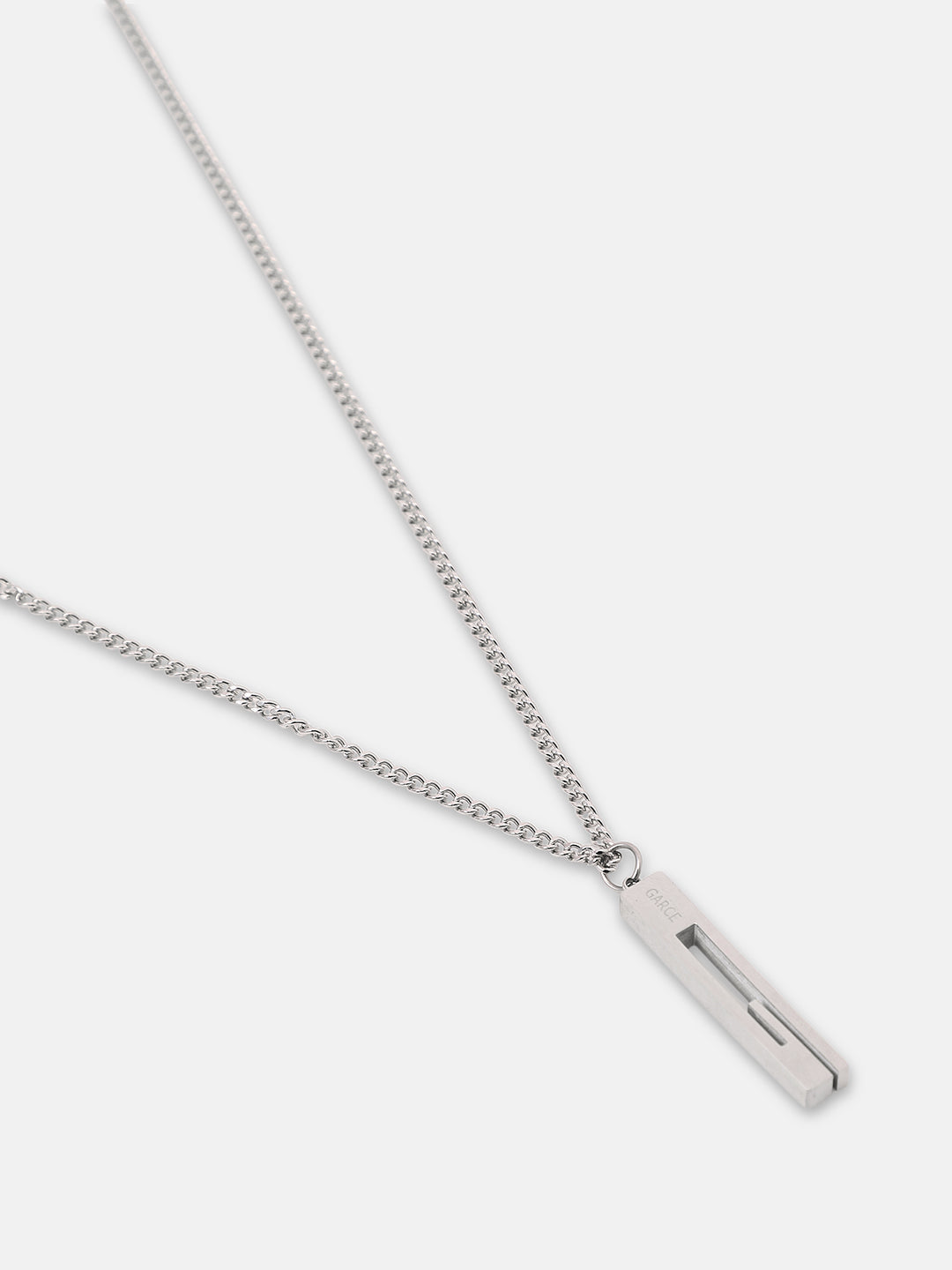 The Swirl Pendant Necklace - Metallic Silver