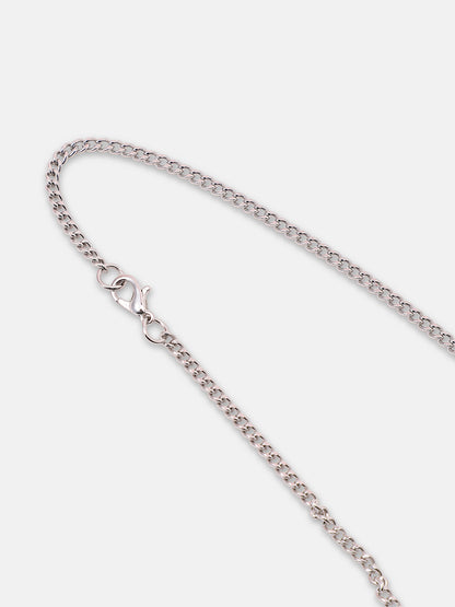 The Swirl Pendant Necklace - Metallic Silver